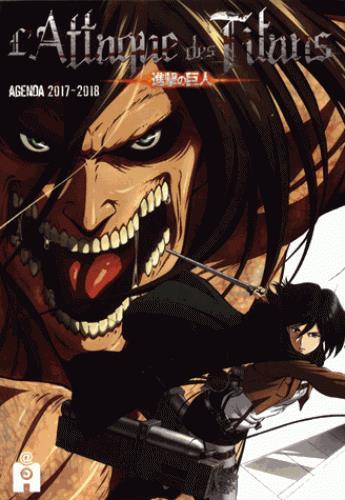 Couverture du livre « L'attaque des titans : agenda (édition 2017/2018) » de Hajime Isayama aux éditions Ynnis