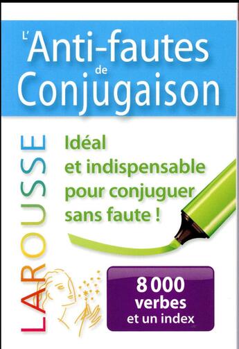 Couverture du livre « L'anti-fautes de conjugaison » de  aux éditions Larousse