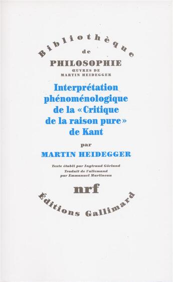 Couverture du livre « Interprétation phénoménologique de la 