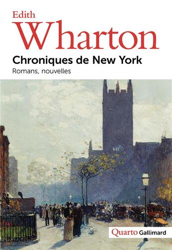 Couverture du livre « Chroniques de New York : Romans, nouvelles » de Edith Wharton aux éditions Gallimard