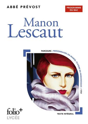 Couverture du livre « Manon Lescaut - bac 2023 » de Abbé Prévost aux éditions Folio