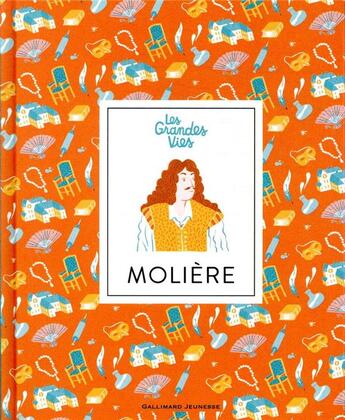 Couverture du livre « Les grandes vies ; Molière » de Beatrice Fontanel et Marie Mignot aux éditions Gallimard-jeunesse