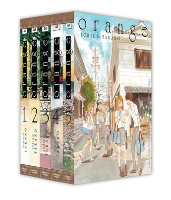 Couverture du livre « Orange : coffret Intégrale Tomes 1 à 5 » de Ichigo Takano aux éditions Akata