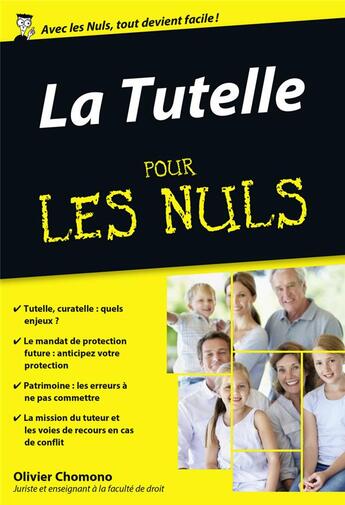 Couverture du livre « La tutelle pour les nuls » de Olivier Chomono aux éditions First