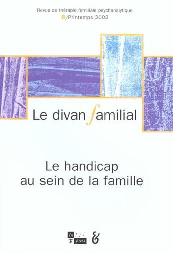 Couverture du livre « Le handicap au sein de la famille » de Eiguer Serge aux éditions In Press