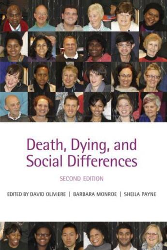 Couverture du livre « Death, Dying, and Social Differences » de David Oliviere aux éditions Oup Oxford