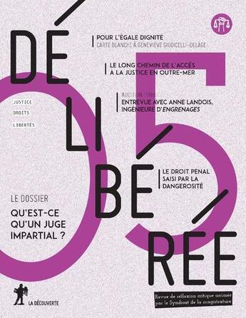 Couverture du livre « Deliberee numero 5 - 05 » de Revue Deliberee aux éditions La Decouverte