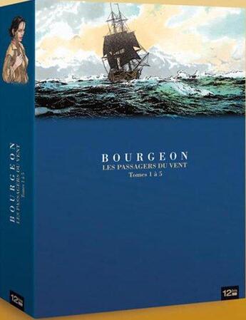 Couverture du livre « Les passagers du vent ; COFFRET T.1 A T.5 » de Francois Bourgeon aux éditions 12 Bis