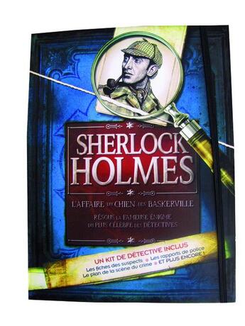 Couverture du livre « Sherlock Holmes ; l'affaire du chien des Baskerville ; coffret » de Deborah Kesper aux éditions Tourbillon