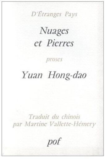 Couverture du livre « Nuages Et Pierres » de Yuan H. aux éditions Pof