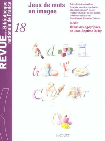 Couverture du livre « Jeux de mots en images » de  aux éditions Bnf Editions