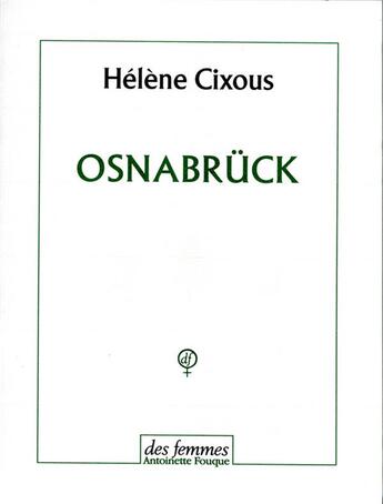 Couverture du livre « Osnabrück » de Helene Cixous aux éditions Des Femmes