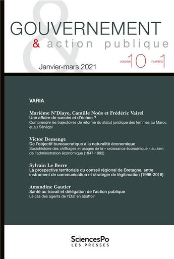 Couverture du livre « Gouvernement et action publique t10-1 » de  aux éditions Presses De Sciences Po