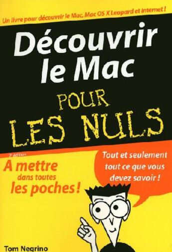 Couverture du livre « Découvrir le Mac (2e édition) » de Negrino/Pogue aux éditions First Interactive