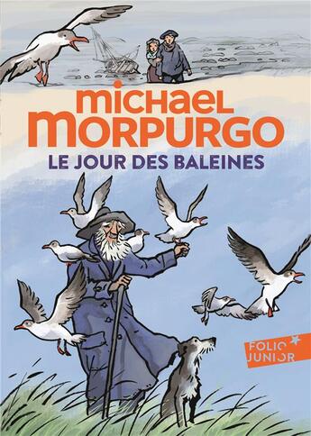 Couverture du livre « Le jour des baleines » de Michael Morpurgo aux éditions Gallimard-jeunesse