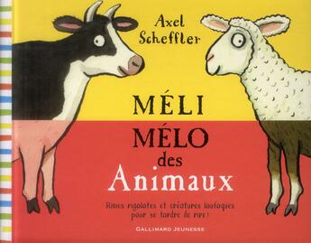 Couverture du livre « Méli mélo des animaux » de Axel Scheffler aux éditions Gallimard-jeunesse