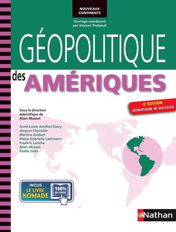 Couverture du livre « Géopolitique des Amériques (4e édition) » de  aux éditions Nathan