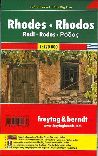 Couverture du livre « Rhodes / rhodos city pocket » de  aux éditions Freytag Und Berndt