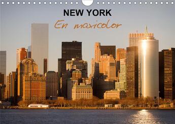 Couverture du livre « New york en maxicolor calendrier mural 2020 din a4 horizontal - des vues tres colorees de new » de Veronese Isabel aux éditions Calvendo