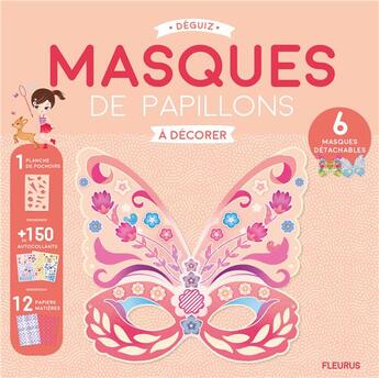 Couverture du livre « Masques de papillons à décorer » de Candybird aux éditions Fleurus