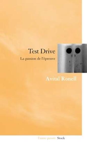 Couverture du livre « Test drive » de Ronell-A aux éditions Stock