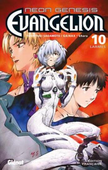 Couverture du livre « Evangelion ; neon genesis Tome 10 : larmes » de Yoshiyuki Sadamoto aux éditions Glenat