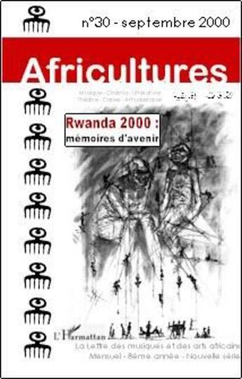 Couverture du livre « Rwanda 2000 ; mémoires d'avenir (édition 2000) » de  aux éditions L'harmattan