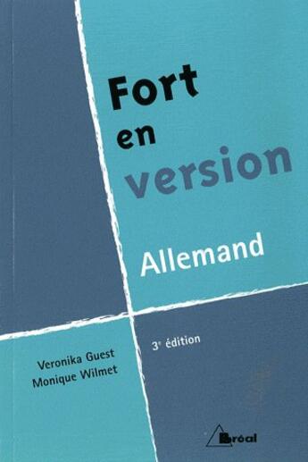 Couverture du livre « Fort en version - allemand » de Wilmet aux éditions Breal