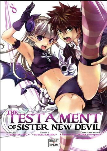 Couverture du livre « The testament of sister new devil Tome 8 » de Tetsuto Uesu et Miyakokasiwa et Nekosuke Okuma aux éditions Delcourt