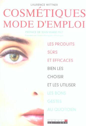 Couverture du livre « Cosmétiques - mode d'emploi » de Laurence Wittner aux éditions Leduc