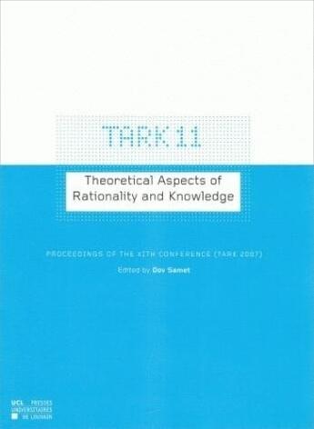 Couverture du livre « Theoretical aspects of rationality and knowledge » de Dov Samet aux éditions Pu De Louvain