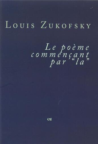 Couverture du livre « Le poème commencant par 