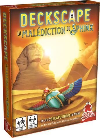 Couverture du livre « Deckscape : la malédiction du sphynx » de Martino Chiacchiera et Silvano Sorrentino aux éditions Leha