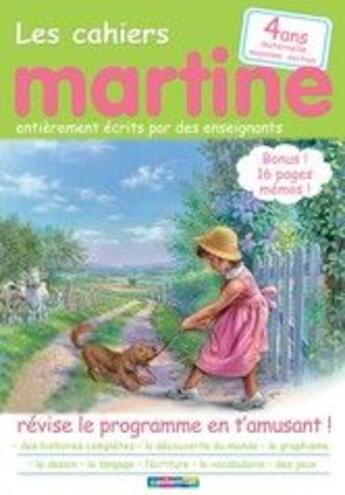 Couverture du livre « Les cahiers Martine ; moyenne section maternelle » de Marlier/Delahaye aux éditions Casterman