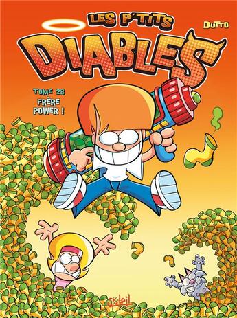 Couverture du livre « Les P'tits Diables t.28 : frère power ! » de Olivier Dutto et Benoit Bekaert aux éditions Soleil