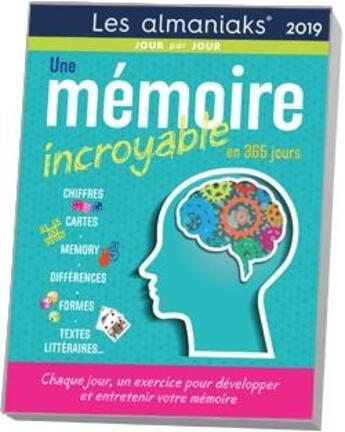 Couverture du livre « Une mémoire incroyable en 365 jours (édition 2019) » de  aux éditions Editions 365