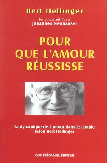 Couverture du livre « Pour que l'amour reussisse » de  aux éditions Guy Trédaniel