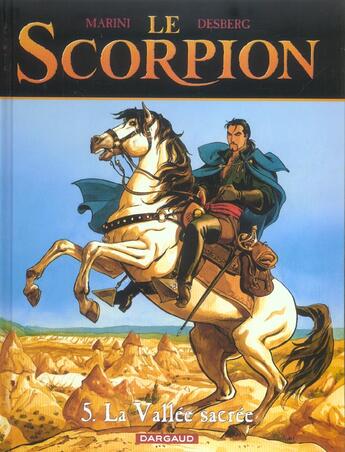 Couverture du livre « Le scorpion t.5 : la vallée sacrée » de Stephen Desberg et Enrico Marini aux éditions Dargaud