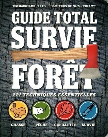 Couverture du livre « Guide total ; survie forêt ; 221 techniques essentielles » de Tim Macwelch aux éditions Modus Vivendi