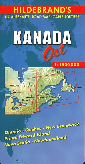 Couverture du livre « Kanada - ost. canada - the east » de  aux éditions Hildebrand