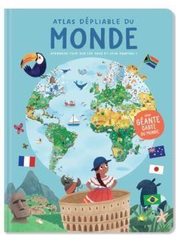 Couverture du livre « Du monde atlas depliable » de  aux éditions Yoyo Books