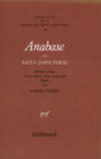 Couverture du livre « Anabase » de Albert Henry aux éditions Gallimard (patrimoine Numerise)
