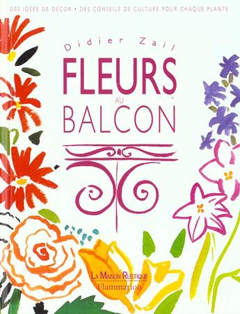 Couverture du livre « Des Fleurs Au Balcon » de Michel Beauvais et Dider Zail aux éditions Maison Rustique