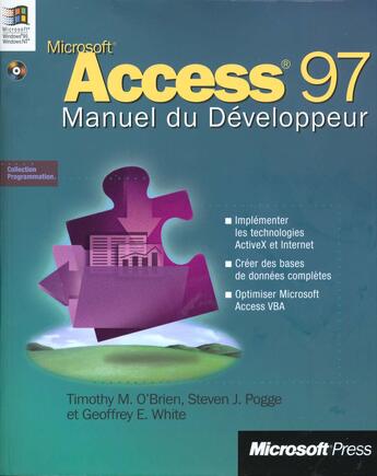 Couverture du livre « Access 97 Manuel Du Developpeur » de Edna O'Brien aux éditions Microsoft Press