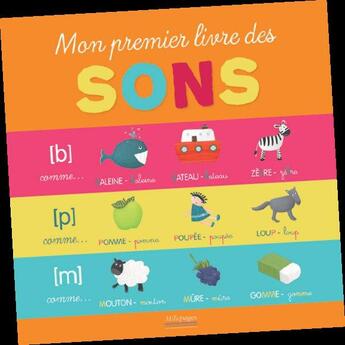 Couverture du livre « Mon premier livre des sons » de  aux éditions Millepages