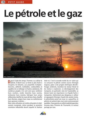 Couverture du livre « Le pétrole et le gaz » de  aux éditions Aedis