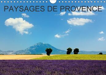 Couverture du livre « Paysages de provence calendrier mural 2018 din a4 horizontal - voyagez mois par mois a traver » de Hellier Photos aux éditions Calvendo