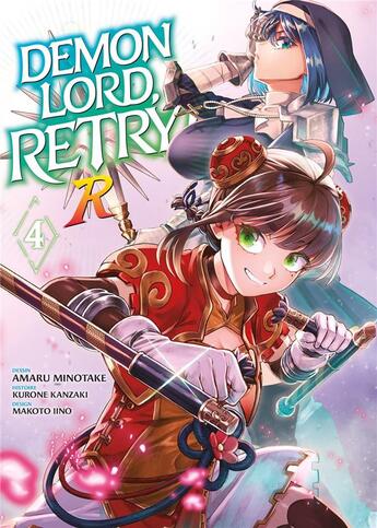 Couverture du livre « Demon Lord, retry R ! Tome 4 » de Kurone Kanzaki et Amaru Minotake aux éditions Meian