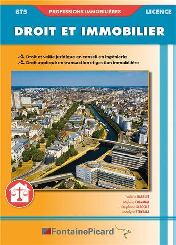 Couverture du livre « Droit et immobilier bts professions immobilieres/licence » de Barruet/Chavanat aux éditions Fontaine Picard