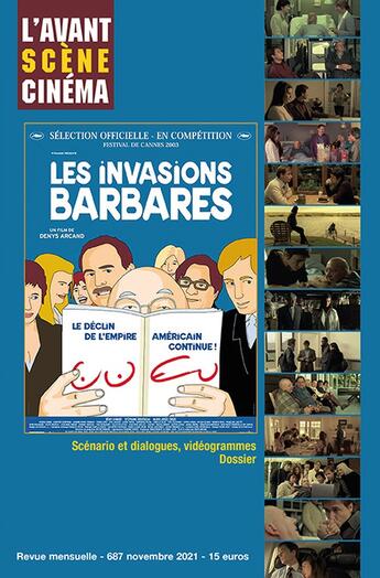 Couverture du livre « L'avant-scene cinema n 687 : les invasions barbares - novembre 2021 » de  aux éditions Alice Edition